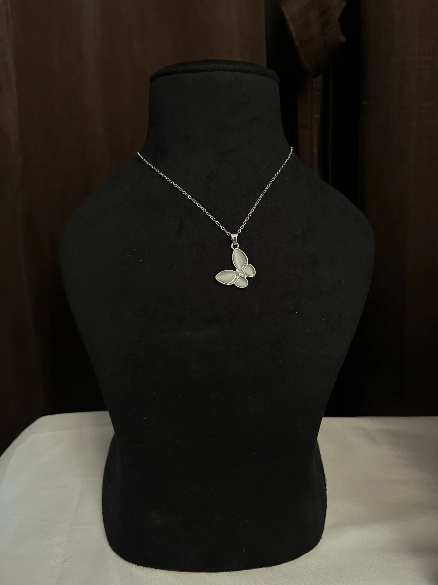 Silver Butterfly Necklace