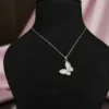 silver butterfly necklace