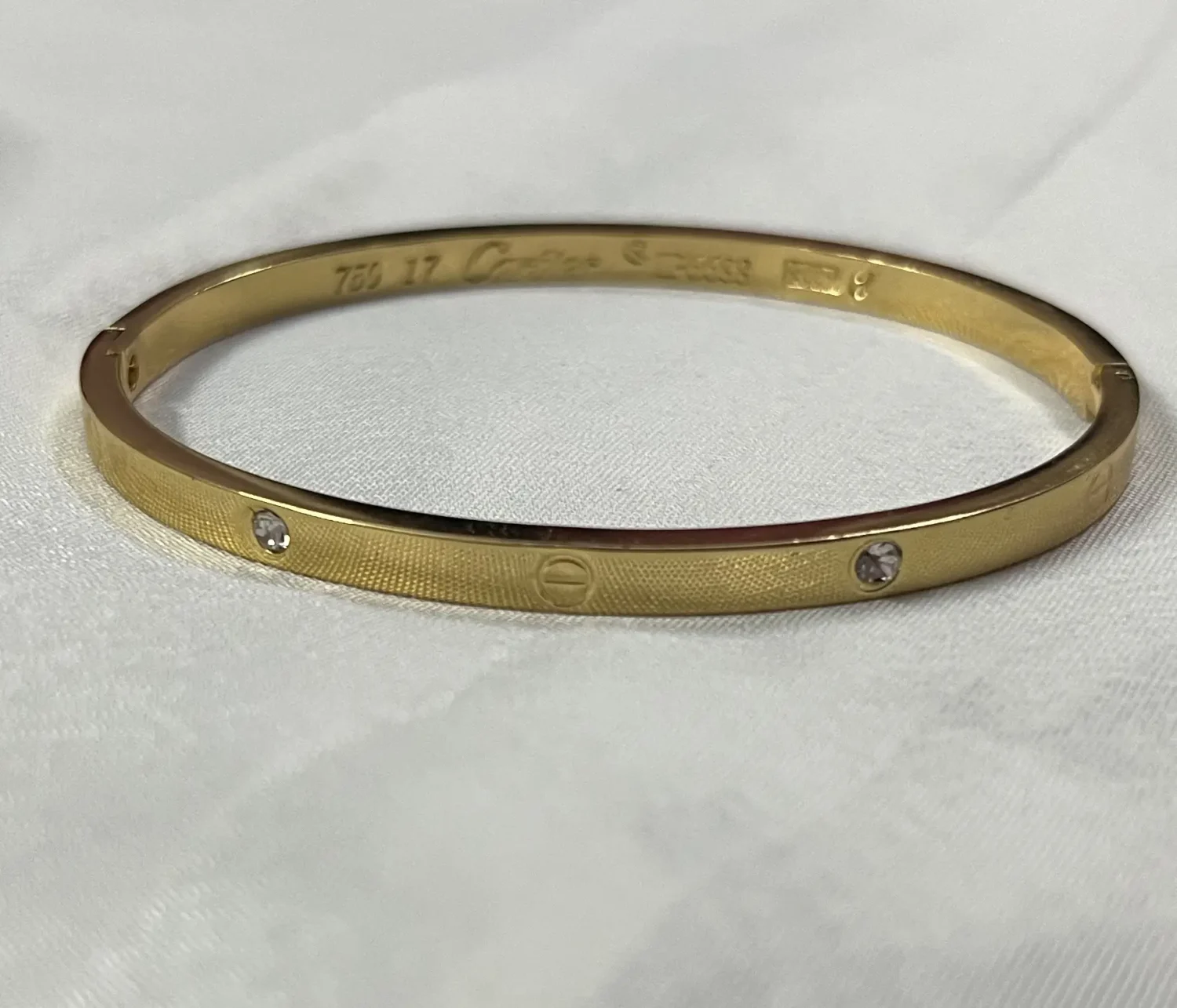 Anti-Tarnish Crystal Cartier Bracelet