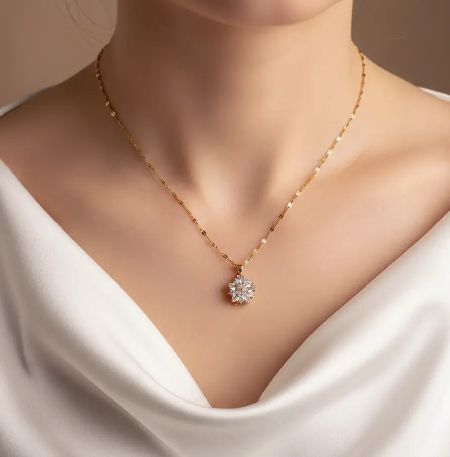 Radiant Solitaire Necklace