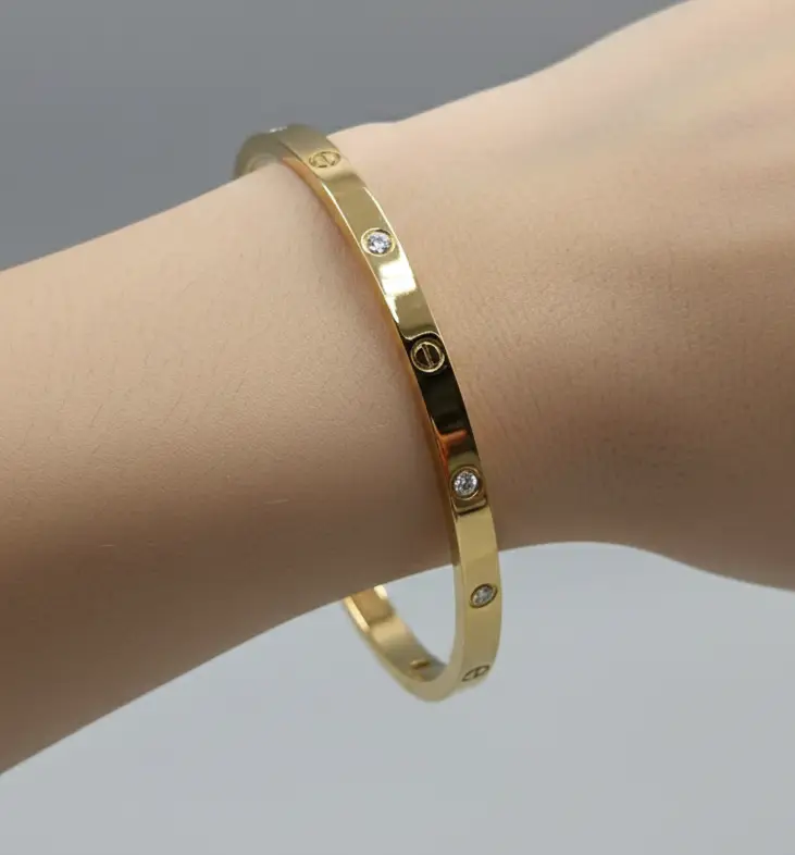 Anti-Tarnish Crystal Cartier Bracelet