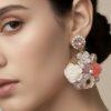 Coral Rose Garden Dreamy Earrings