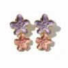 Enamel Earrings Mystic Purple