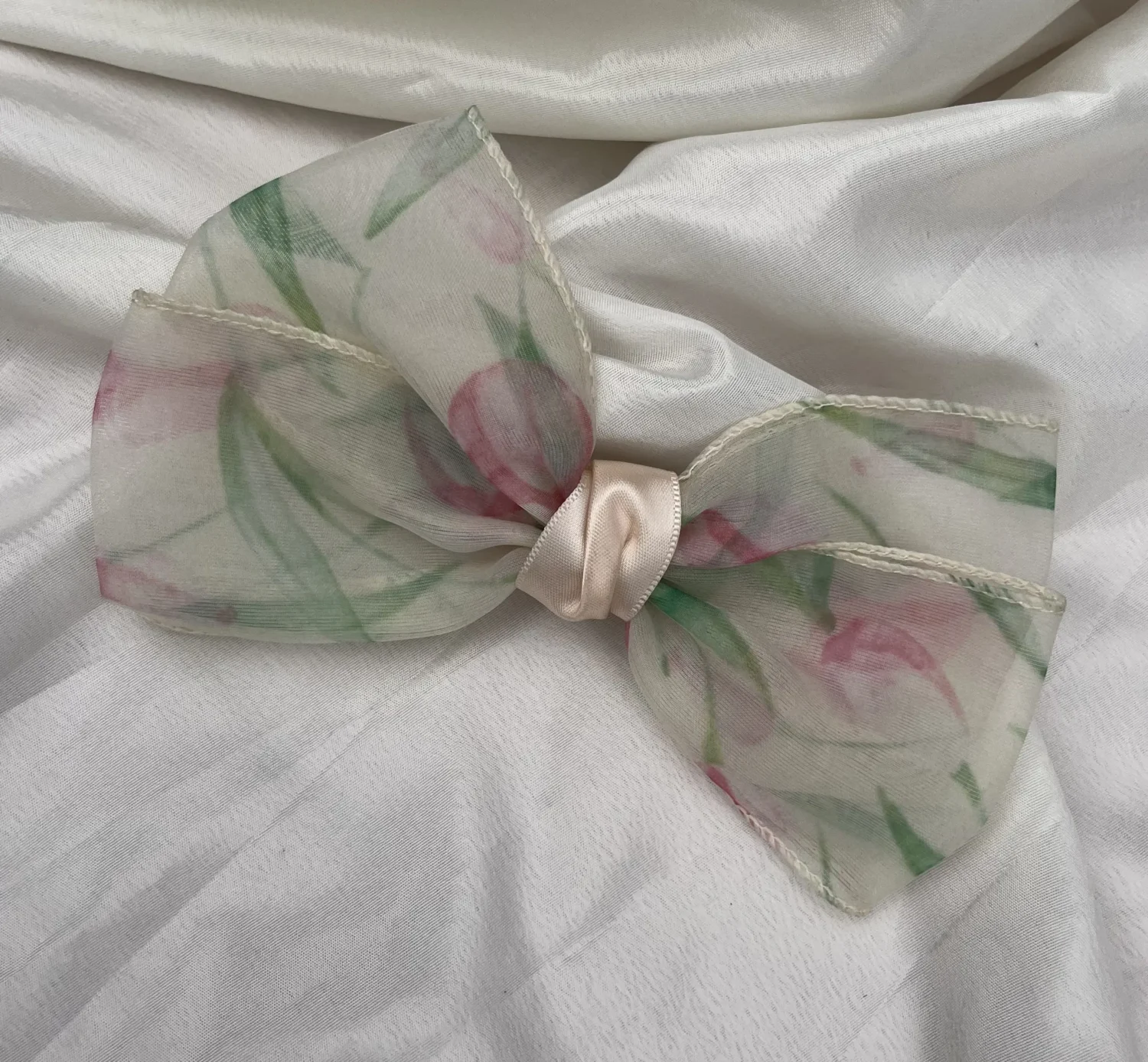Pastel Organza Hair Bow
