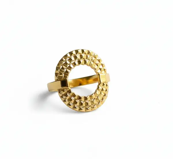 Anti-Tarnish Statement Oval Ring