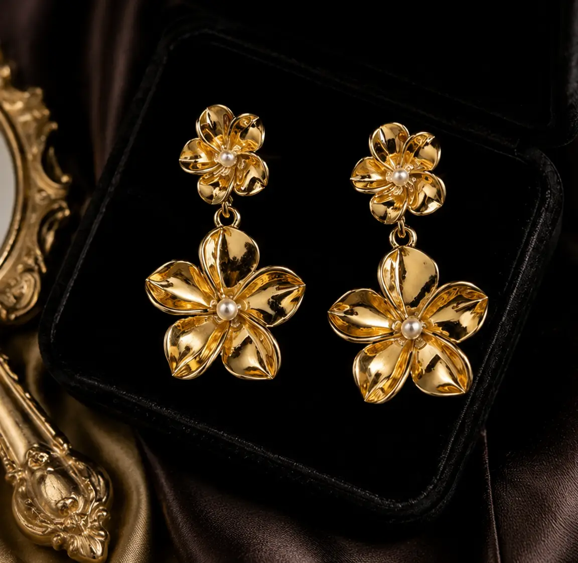Statement Flower Earrings