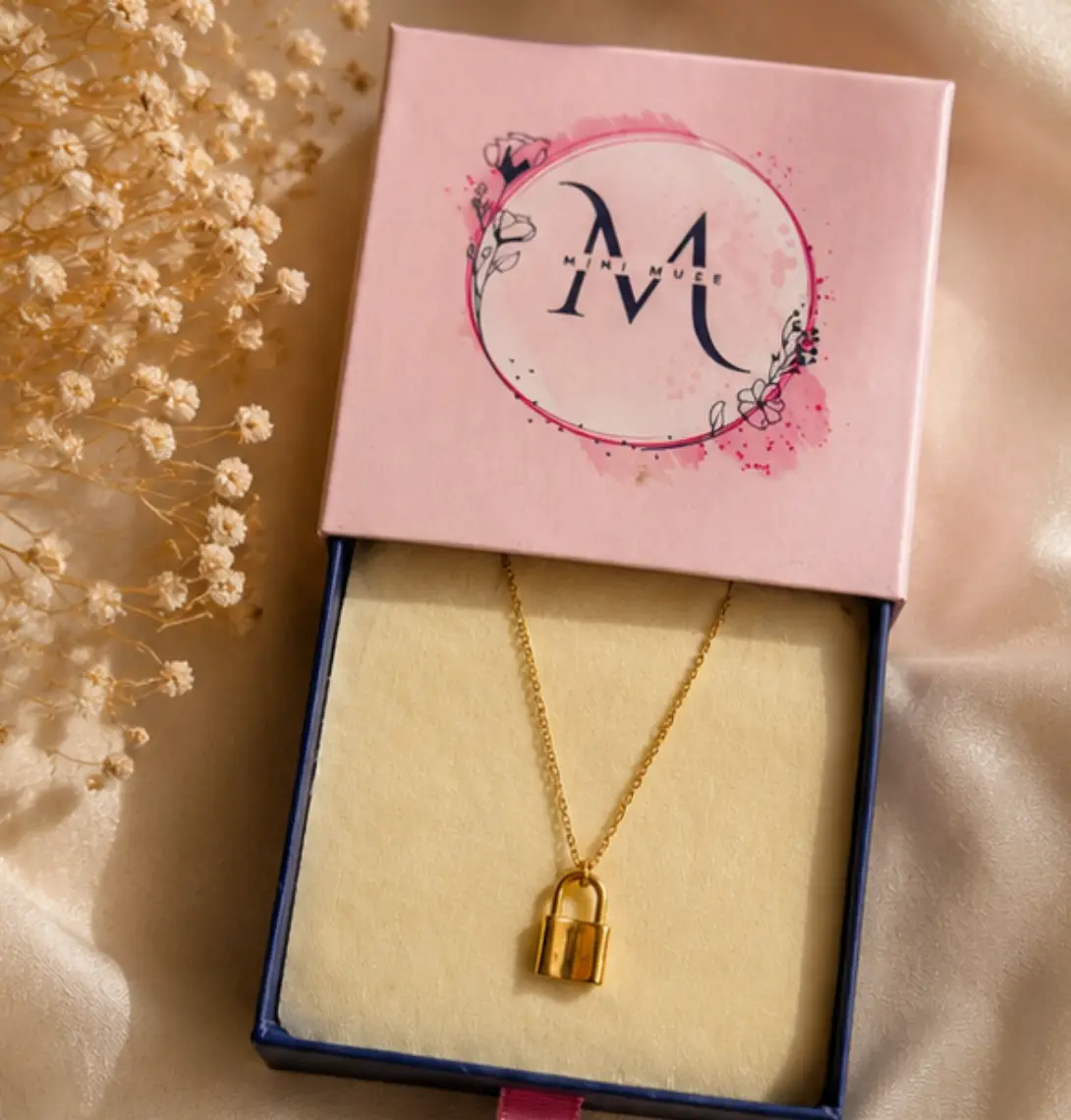 Luna Lock Pendant Necklace