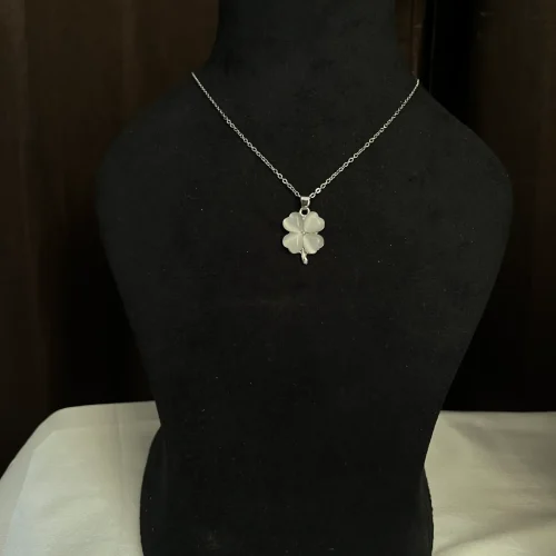 Silver Four Clover Necklace (MRP_ 499 Sale Price_ 349)